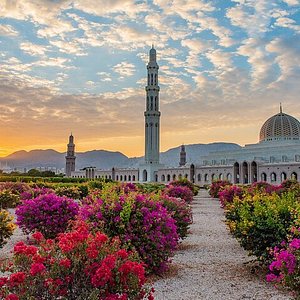 Sultan Qaboos Grand Mosque in Muscat, Oman