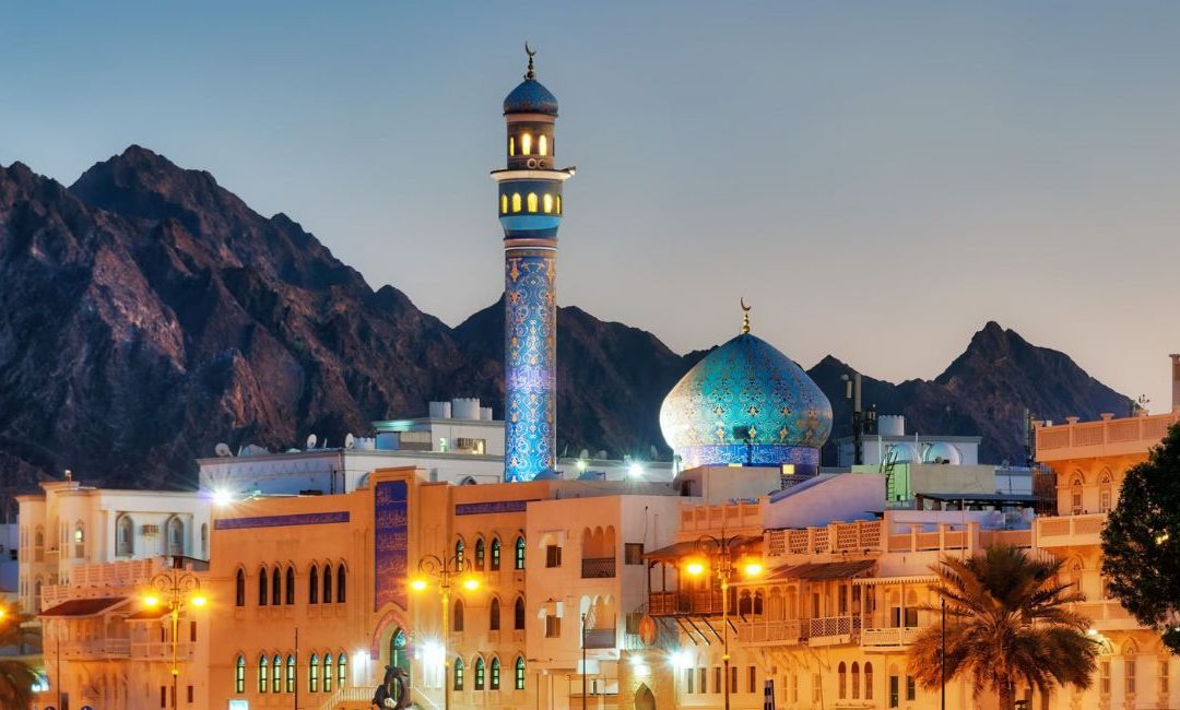 Sultan Qaboos Grand Mosque in Muscat, Oman