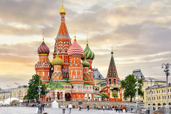 St. Basil Cathedral at Red Square, Moscow